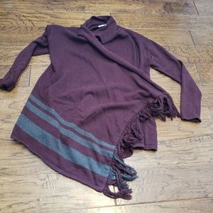 cabi Port Fringe Wrap Sweater - S - VGUC - 3002
